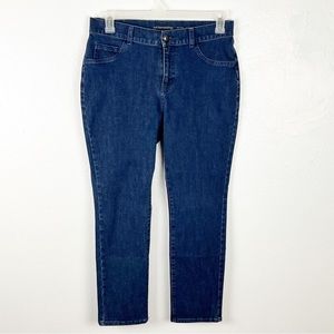 SOFT SURROUNDINGS Dark Wash Denim High Rise Jegging Jeans, Size 10P